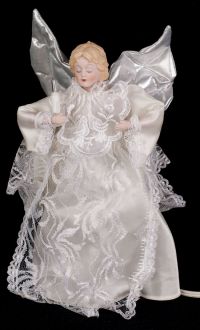 le chat noir boutique holiday seasonal christmas animated angel christmas tree topper